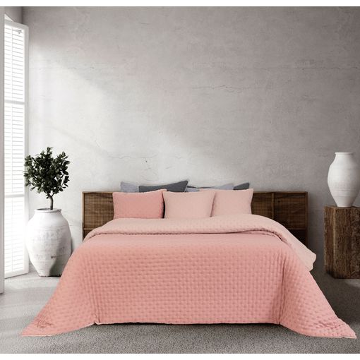 Edredón Nórdico Estampado Cama 135/140cm Dibly Reversible Rosa