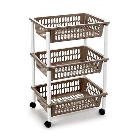 Carrito De Cocina, Carrito Verdulero Kara Armazón Blanco,,olmo con Ofertas  en Carrefour