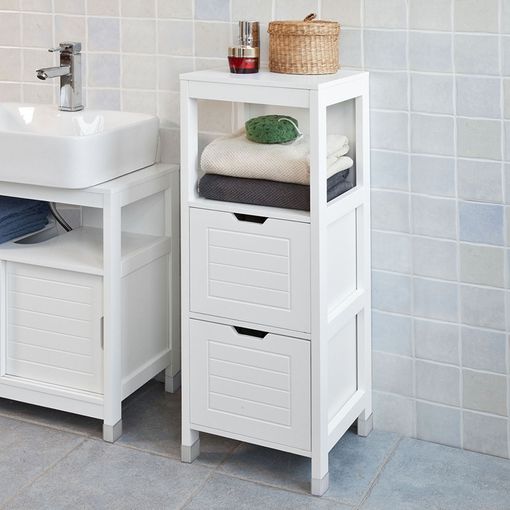 Estantería De Baño Con 3 Niveles De Bandejas H74 Cm con Ofertas en