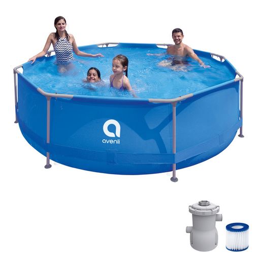 cosecha victoria Rizado Piscina Desmontable Tubular Avenli 300x76cm Con Filtro De Cartucho con  Ofertas en Carrefour | Ofertas Carrefour Online