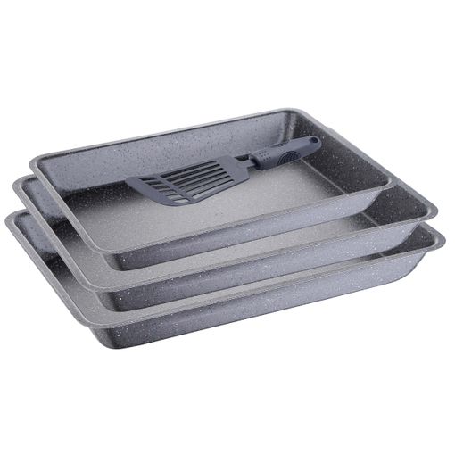 Set 4pcs Molde Horno Acero Bake Marble con Ofertas en Carrefour