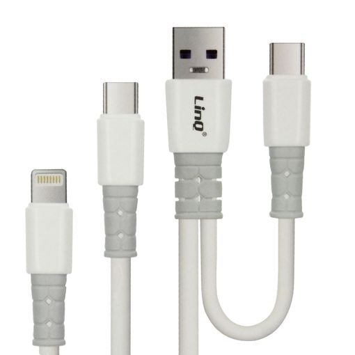 Cable Usb-a / Usb-c A Usb-c Y Lightning Power Delivery 60w 1,2