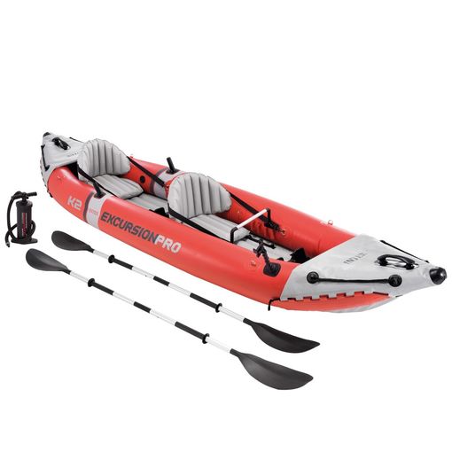 Kayak Hinchable Intex K2 Excursion Pro 2 Remos + Hinchador con Ofertas en  Carrefour