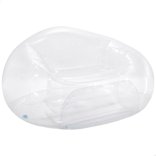 Sillón Hinchable Intex Transparente Azul Con Reposa Brazos 109x107x79cm con  Ofertas en Carrefour