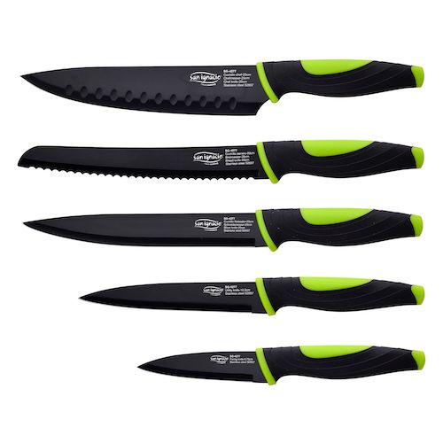 Set 6 Cuchillos Cocina Acero Inoxidable Arcos Niza Color Negro con Ofertas  en Carrefour