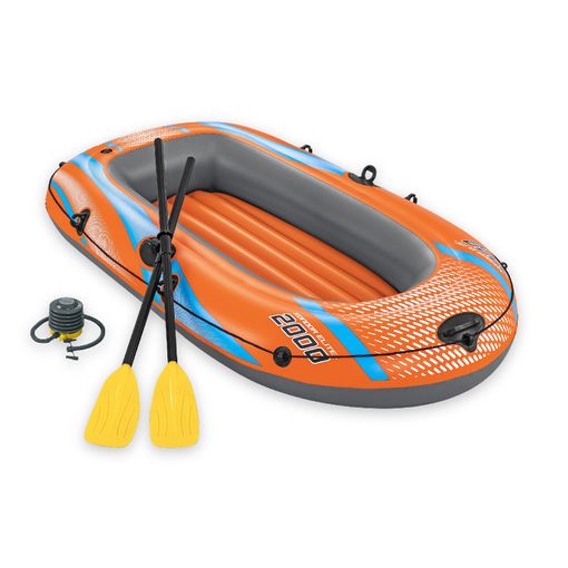 Barca Hinchable Para 1 Adulto Y 1 Niño Bestway Kondor Elite 2000 Raft  196x106x31 Cm Con 2 Remos Y Bomba De Pie Incluida con Ofertas en Carrefour