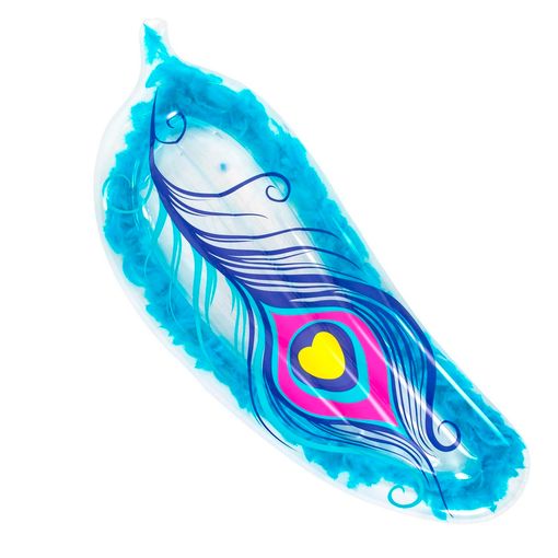 Intex Colchoneta de piscina inflable vinilo azul 310x183 cm