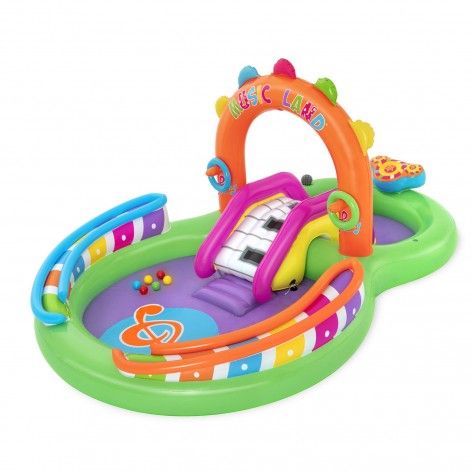 Piscina Infantil Doble Con Bolas, Tobogan Y Mini Juegos 295x190 Cm. con  Ofertas en Carrefour