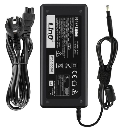 Cargador Portátiles Hp De 65w / 19.5v 3.33a 4.8*1.7mm Hp-6548 Linq - Negro  con Ofertas en Carrefour