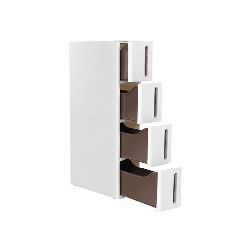 Cajonera con Cajones CARREFOUR HOME Milan61X46X45 cm - Blanco