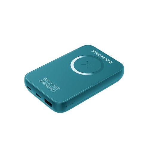 Power Bank Inalámbrico 10000mah Magsafe 15w Usb-c 20w Usb Qc 3.0 Usb-a  22.5w Promate Powermag-10+ Azul con Ofertas en Carrefour