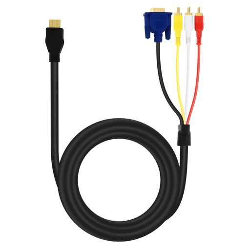 Actecom Cable Audio Y Video Estereo Mini Jack 3.5 Mm A 3 Rca Macho 0,50  Metros con Ofertas en Carrefour