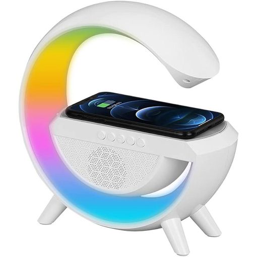 Klack® Lámpara De Ambiente Con Altavoz Bluetooth, Reloj Despertador Y  Cargador Inalámbrico Tipo G con Ofertas en Carrefour