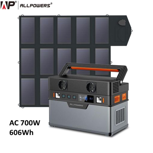 Allpowers Panel Solar Plegable De 100w 18v Portatil Impermeable Cargador  Solar Para Estación Eenergía Bluetti Ecoflow Y Otros con Ofertas en  Carrefour