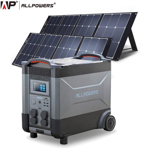 Portátil Estación De Energía Solar Kit Generador Solar Panel