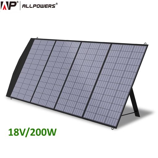 Allpowers Panel Solar Plegable De 200w 18v Portatil Impermeable Cargador  Solar Para Estación Eenergía Bluetti Ecoflow Y Otros con Ofertas en  Carrefour