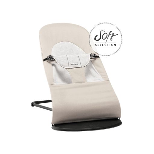 Transat Balance Soft Babybjorn Beige Gris Coton Jersey con Ofertas