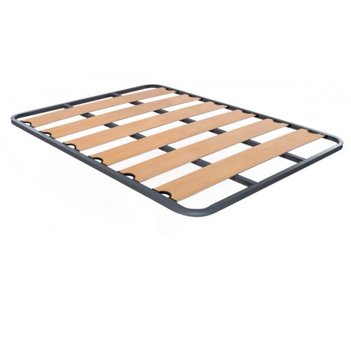 Somier Lama Ancha Con Taco Anti-ruido Tubo 30 X 30. Sin Patas