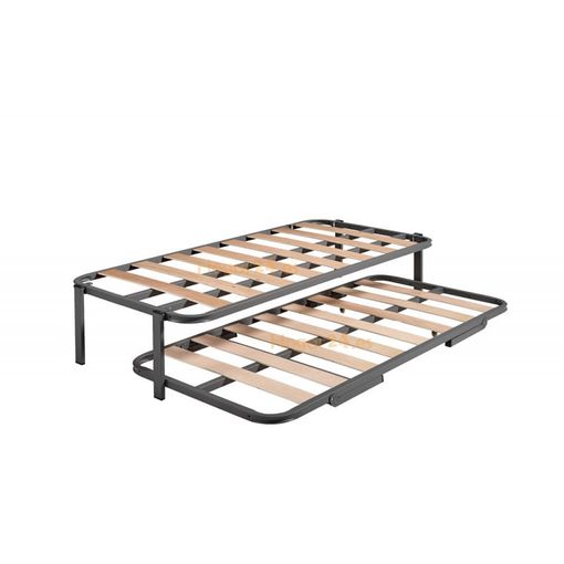 Cama Nido Con 2 Somieres Estructura Reforzada Doble Barra Superior + 4  Patas-90x190 con Ofertas en Carrefour