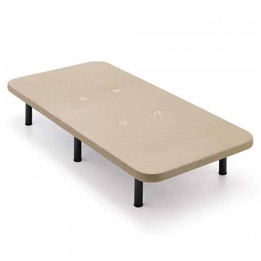 Base Tapizada + 6 Patas De Metal Con Tejido 3d Y Válvulas De Transpiración-90x190cm-patas 26cm