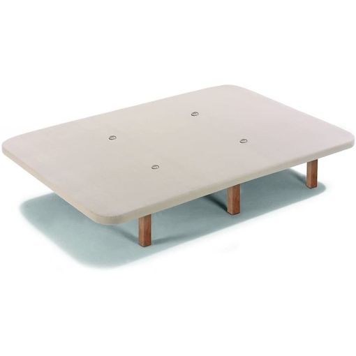 Base Tapizada 105x190 Cm, 5 Refuerzos Transversales, Tubo 40x30 Mm, Tejido  3d Transpirable, 6cm Grosor. Color Beige. 6 Patas Incluidas con Ofertas en  Carrefour