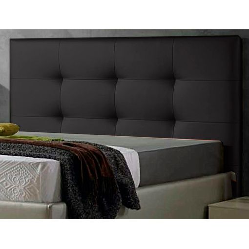 Cabecero Cama Polipiel Tapizado Moderno Texas 180 Cm Negro con Ofertas en  Carrefour