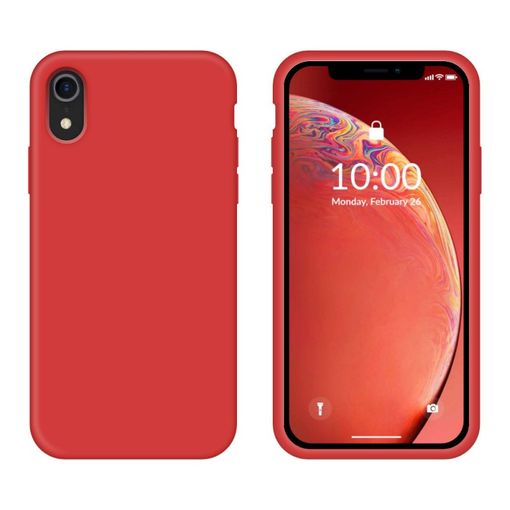 Carcasa Funda De Silicona Para iPhone XR Rojo