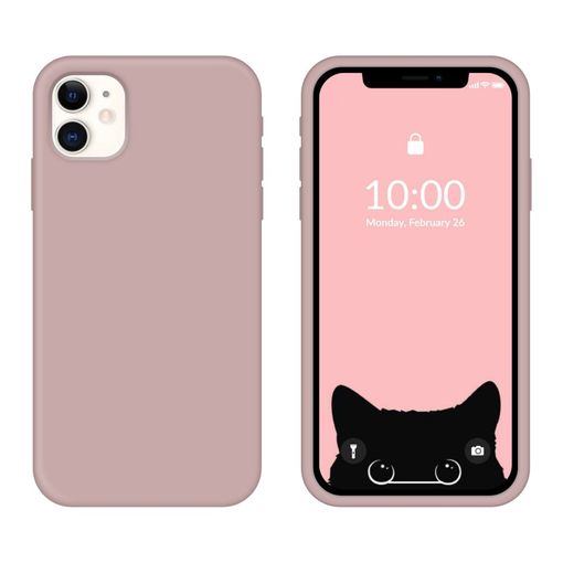 Funda silicona rosa iPhone 11