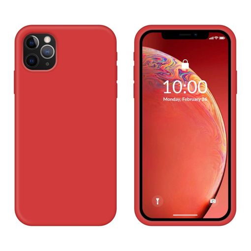 Carcasa Protectora Iphone 11 Pro De Silicona Flexible - Rojo con Ofertas en  Carrefour