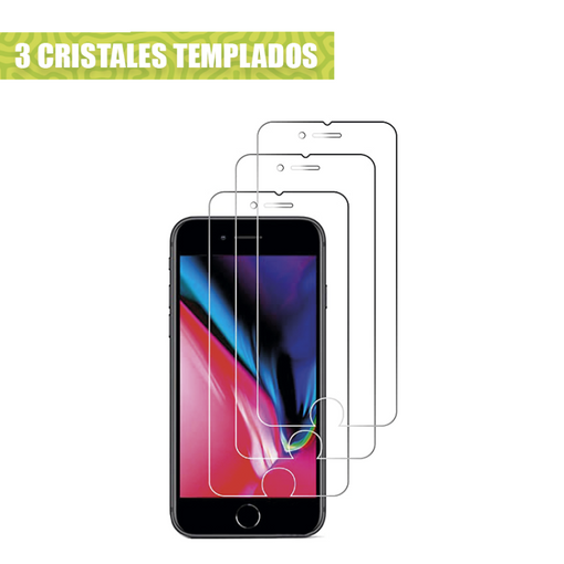 Protector De Pantalla Para Apple Iphone 7, 8, Se 2020 Cristal Templado, Pack 3 Unidades - Librephonia con Ofertas en Carrefour