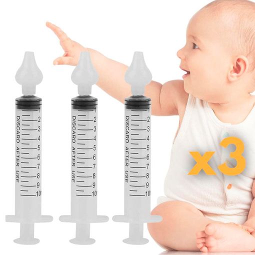 Jeringa Lavado Nasal Para Bebés Y Adultos, Pack 3 Unidades con Ofertas en  Carrefour