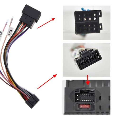 Adaptador ISO para Radio , Enchufe, Conector de Arnés de Cables