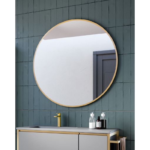 espejo redondo circular de pared colgante 80cm marco hierro  Espejo redondo  para baño, Espejos redondos, Espejos para baños
