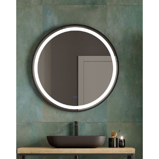  Espejo de baño LED inteligente, espejo de luz de pared, espejo  redondo grande con sensor, 60/27.6 in, 60cm : Hogar y Cocina