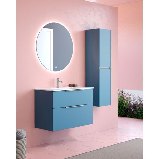 Mueble De Baño Suspendido Con Lavabo Cerámico, 2 Cajones Con Cierre  Amortiguado Y Organizador, 60 Cm - Moka Mate Tirador Cromo Brillo con  Ofertas en Carrefour