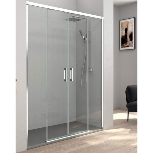 Mampara de Ducha Frontal 2 Puertas Abatibles Javea, 409,00 €