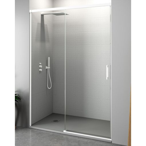 Mampara Ducha Frontal Puerta Plegable 1 Fijo