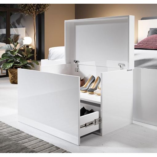 Zapatero Jazz 3 puertas blanco brillo | Muebles zapateros