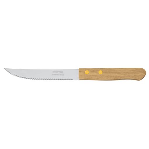 Cuchillo de sierra fina con mango de madera 0.85 euros