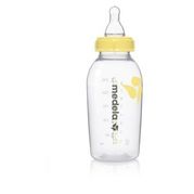  Medela Leche Materna Botella de 250 ml con tetina de flujo  medio : Bebés