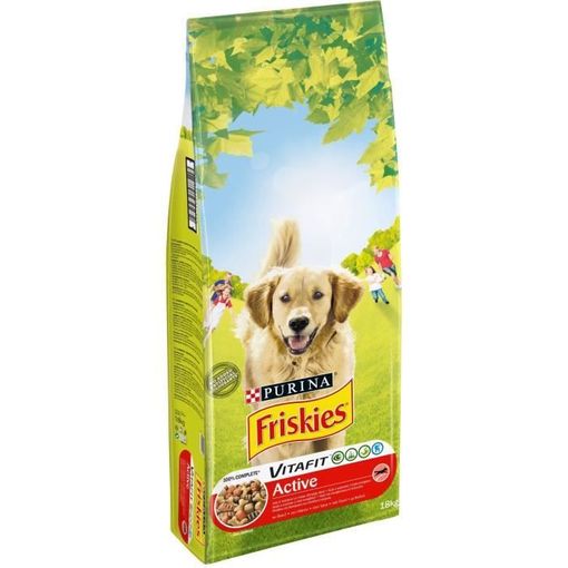 Friskies Vitafit Active Beef Dry Food - Para Perros Adultos - 18 Kg