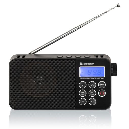 Radio Portátil Digital Multibanda Am / Fm / Sw Funciona A Red /pilas, Toma  Auriculares, Pequeña Negro Roadstar Tra-2340psw con Ofertas en Carrefour