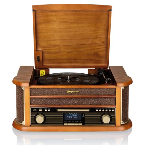 Tocadiscos De Vinilo Vintage, Acabado Madera, Radio Dab Dab+ Fm,  Reproductor Cd, Cassette, Usb Madera Roadstar Hif1993dbt con Ofertas en  Carrefour