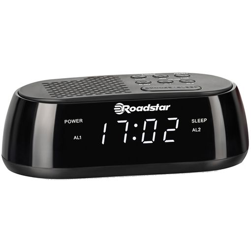 Despertador Radio Despertador Con Radio, Reloj Digital Negro