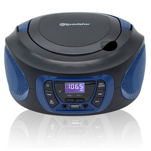 Roadstar RCR-779D+/BK Radio Portátil DAB DAB+ FM, Reproductor CD