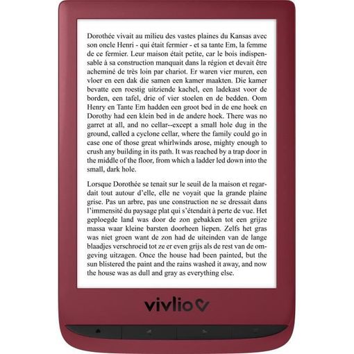 Libro Electronico Touch Lux 5 - Roja Vivlio con Ofertas en Carrefour