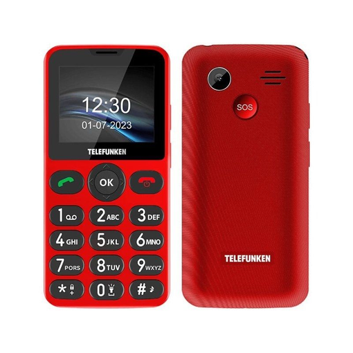 Teléfono Móvil Panasonic Kx-tu155exrn Para Personas Mayores/ Rojo con  Ofertas en Carrefour