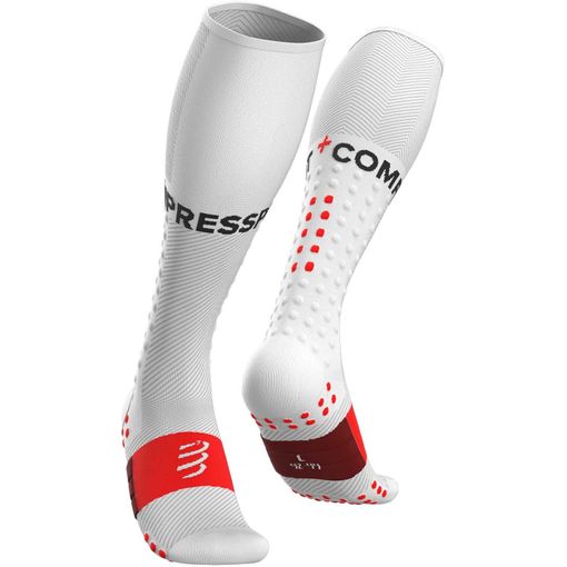 Compressport Calcetines de compresión media Blanco/Negro