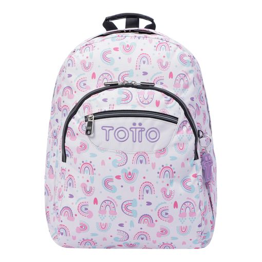 Mochila Escolar Blanco Y Arcoíris Rosa Totto Crayoles 3h7 con Ofertas en  Carrefour