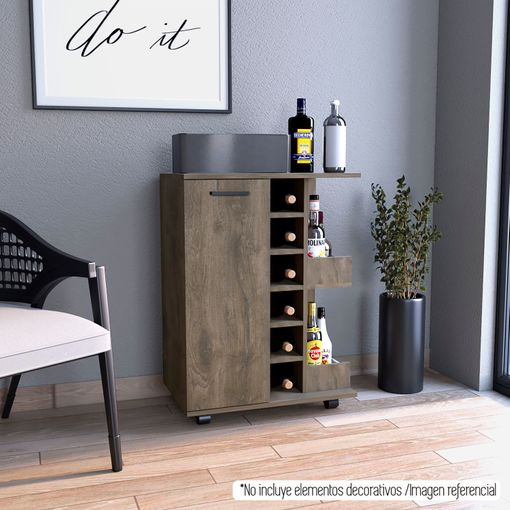 Tuhome Mueble Bar Bajo Andorra 82.1 Cm A X 60 Cm An X 37.7 Cm P. Bellota con Ofertas en | Ofertas Carrefour Online